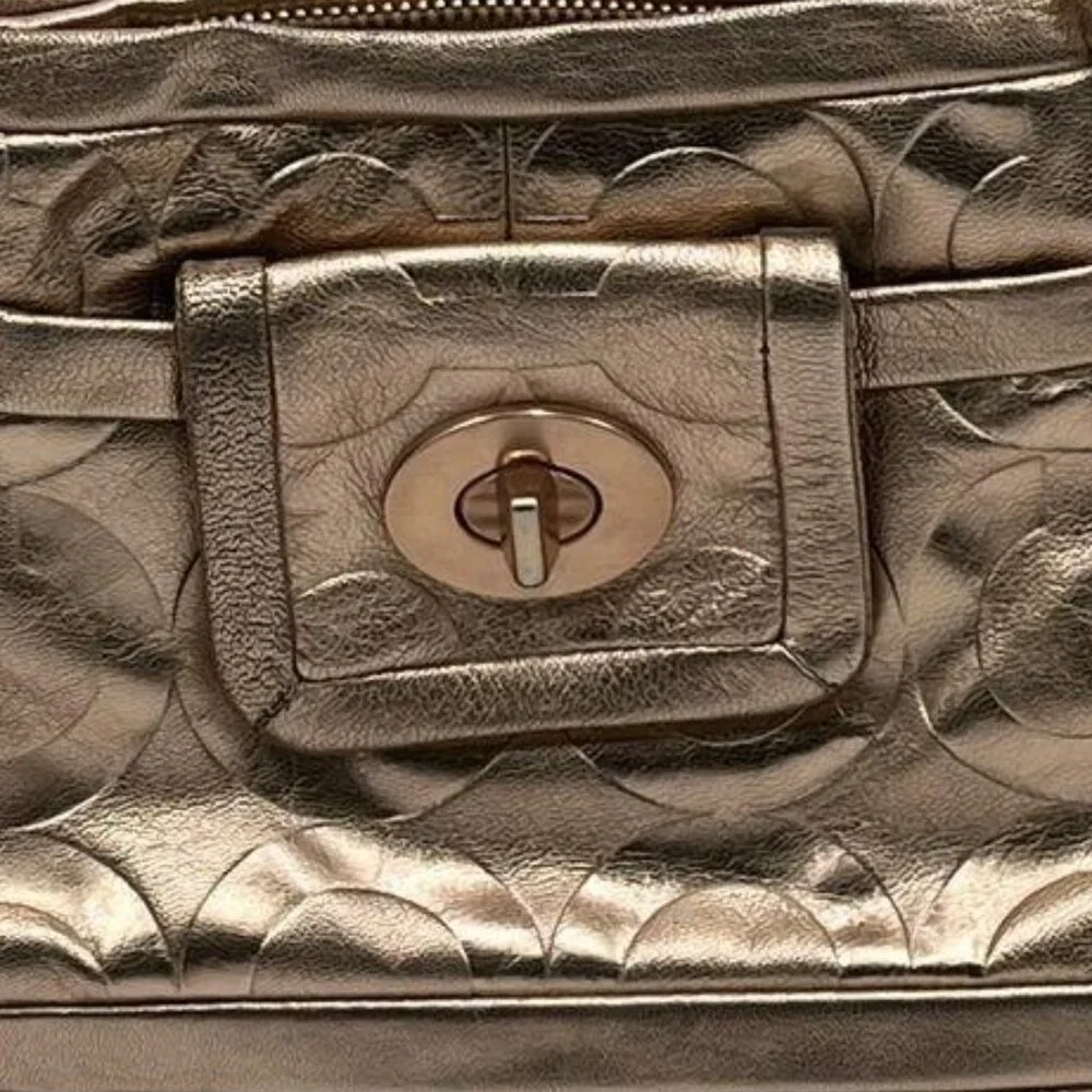 Coach Metallic Rose Gold Soho Satchel